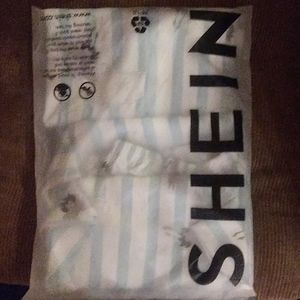 Striped and  crane print satin ok set